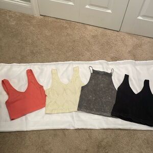 Girls cropped tanks